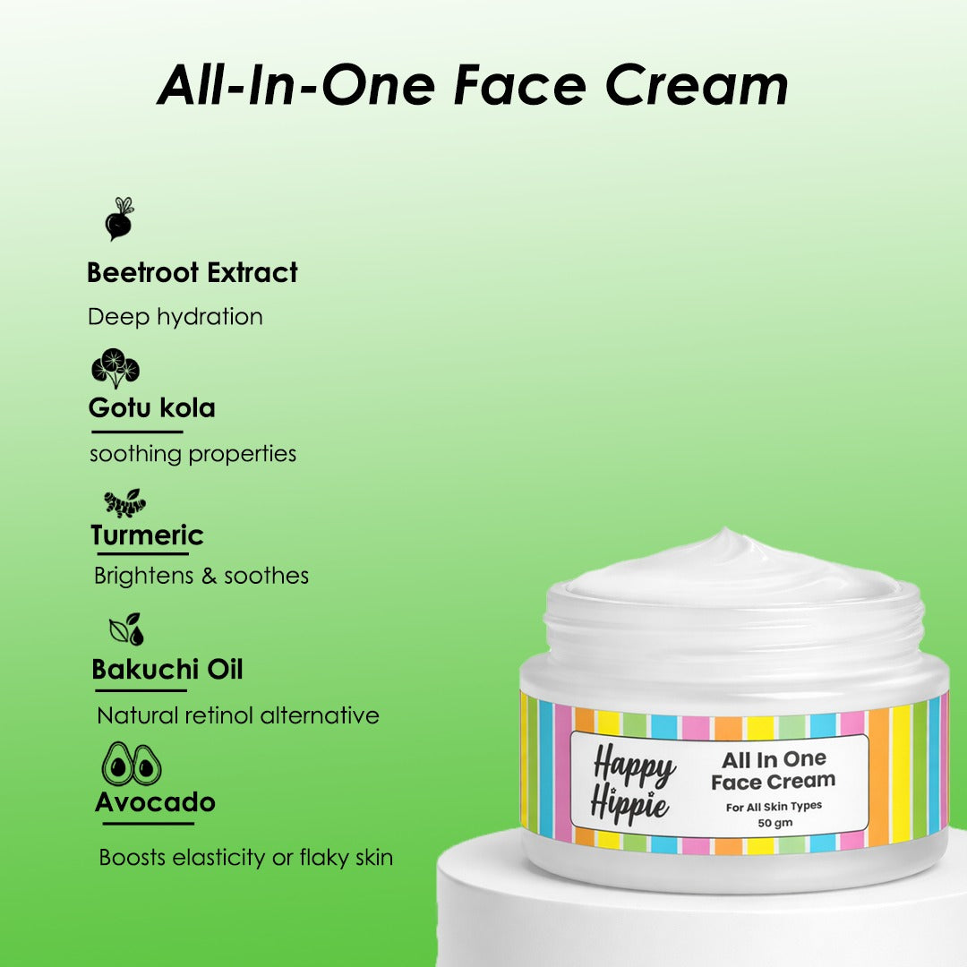 Buy All in One Face Cream Online | Happy Hippie